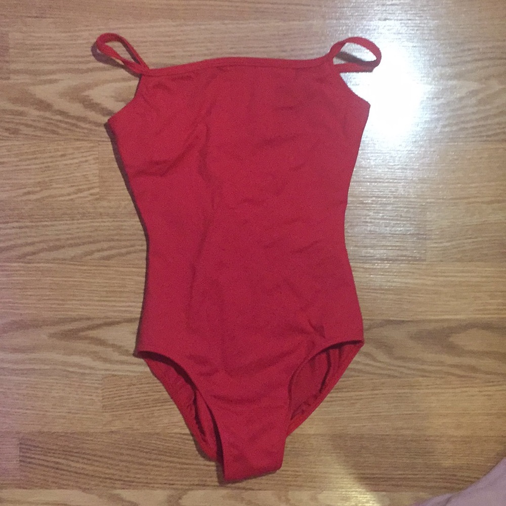 Red capezio ballet leotard
